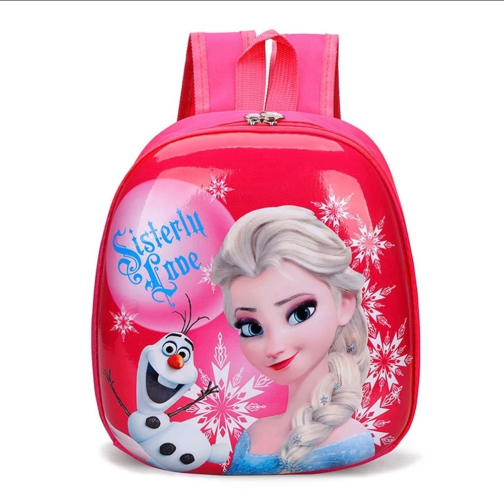 Disney Cartoon Backpack Frozen Kids Cute Hard Shell Waterproof High Capacity - Picture 2 of 6